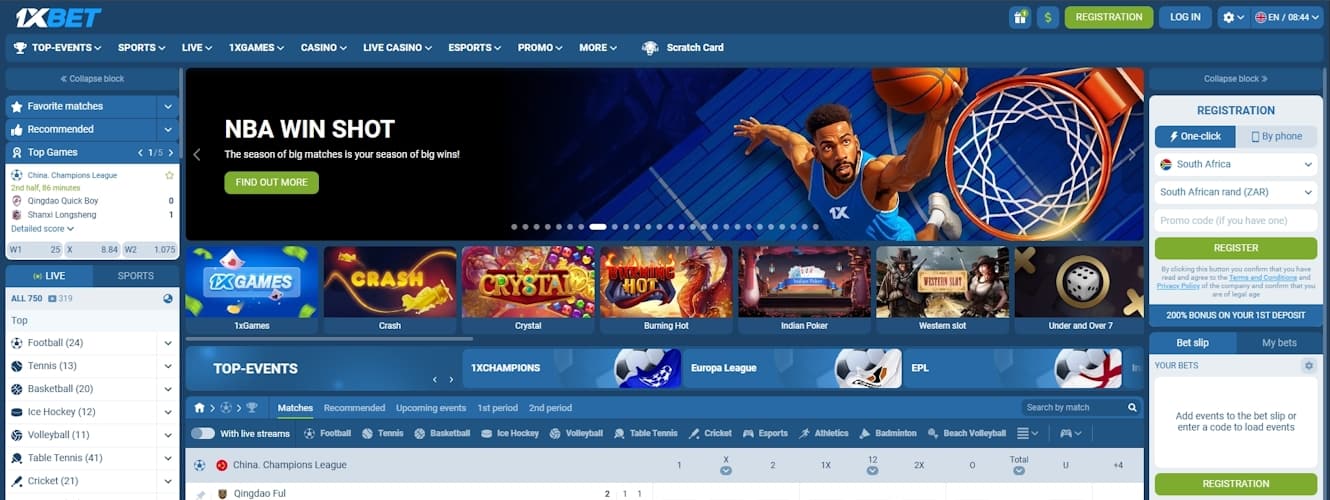 1xBet sports betting