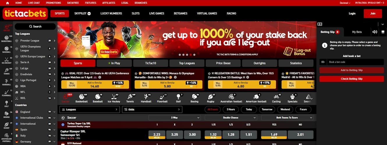 TicTac sports betting